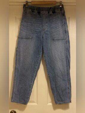 Madewell Pull On Relaxed Fit Boyer Wash Jeans Sz M